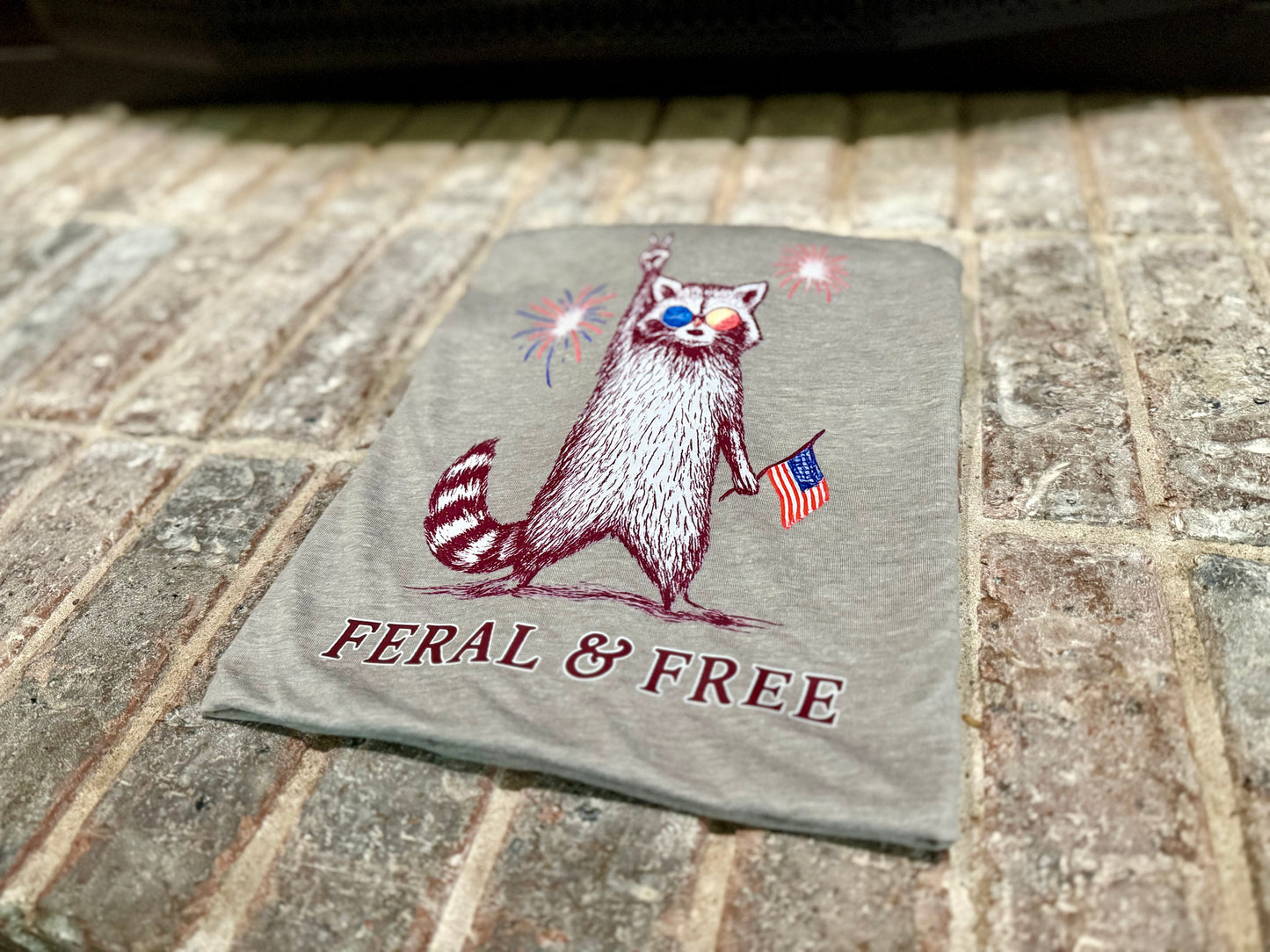 Feral and Free Gray Tshirt