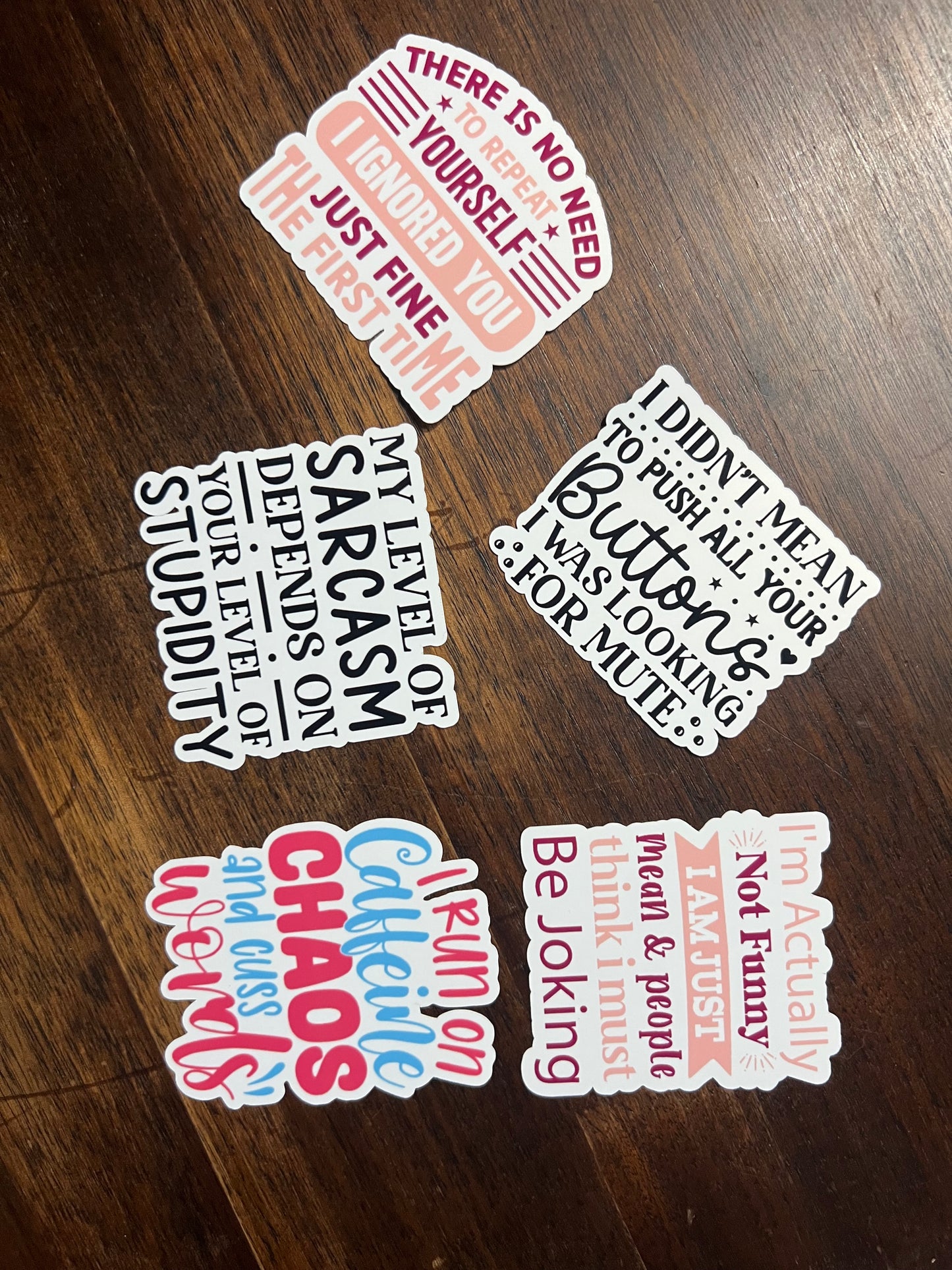 I'm Actually Not Funny Sticker