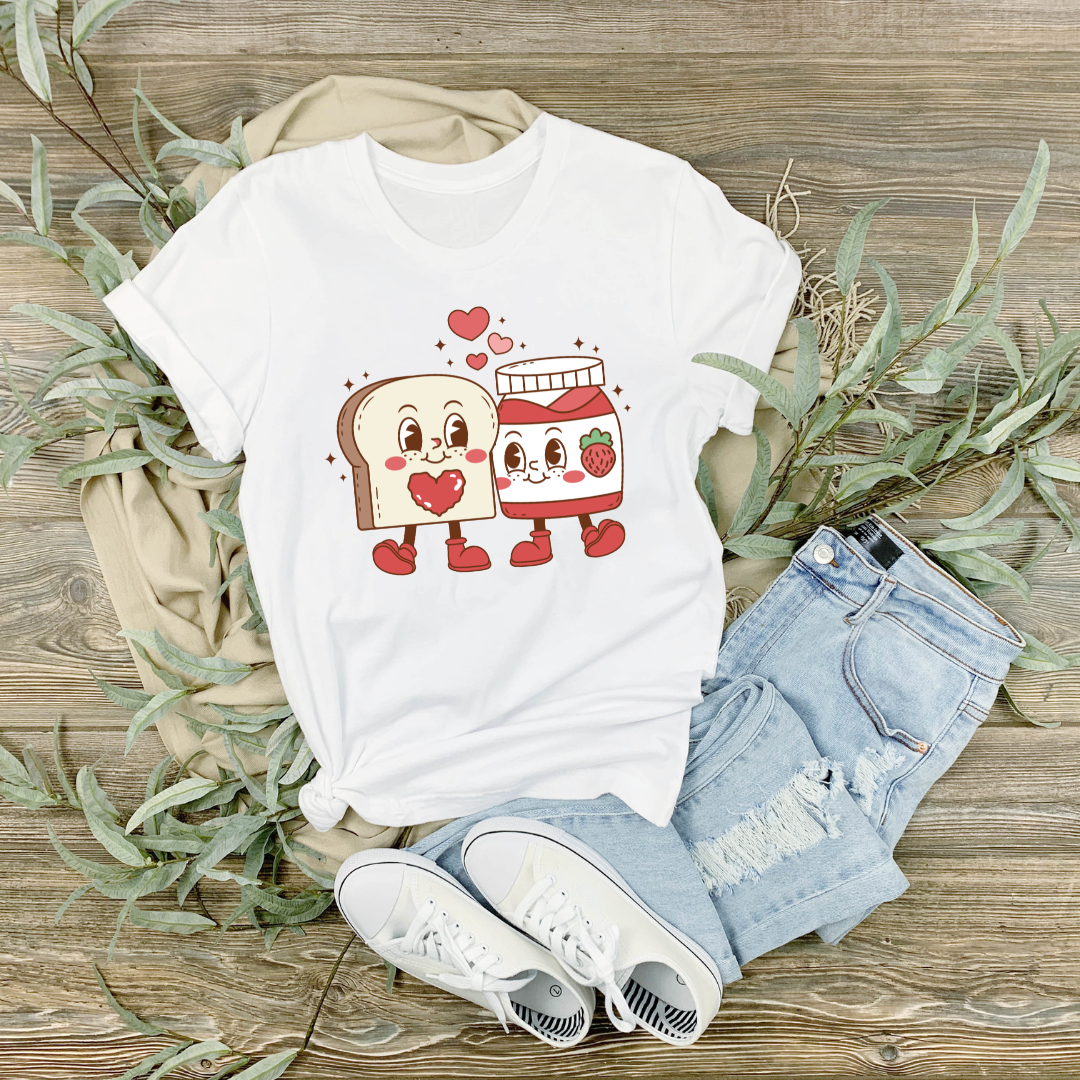 Valentine's Retro Sandwich to Jelly DTF Print SKU V08