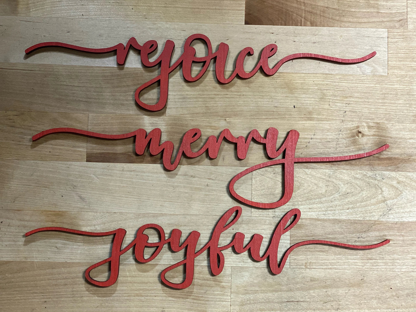 Christmas Table Words - Laser Cut File - Digital Download Only - No physical product