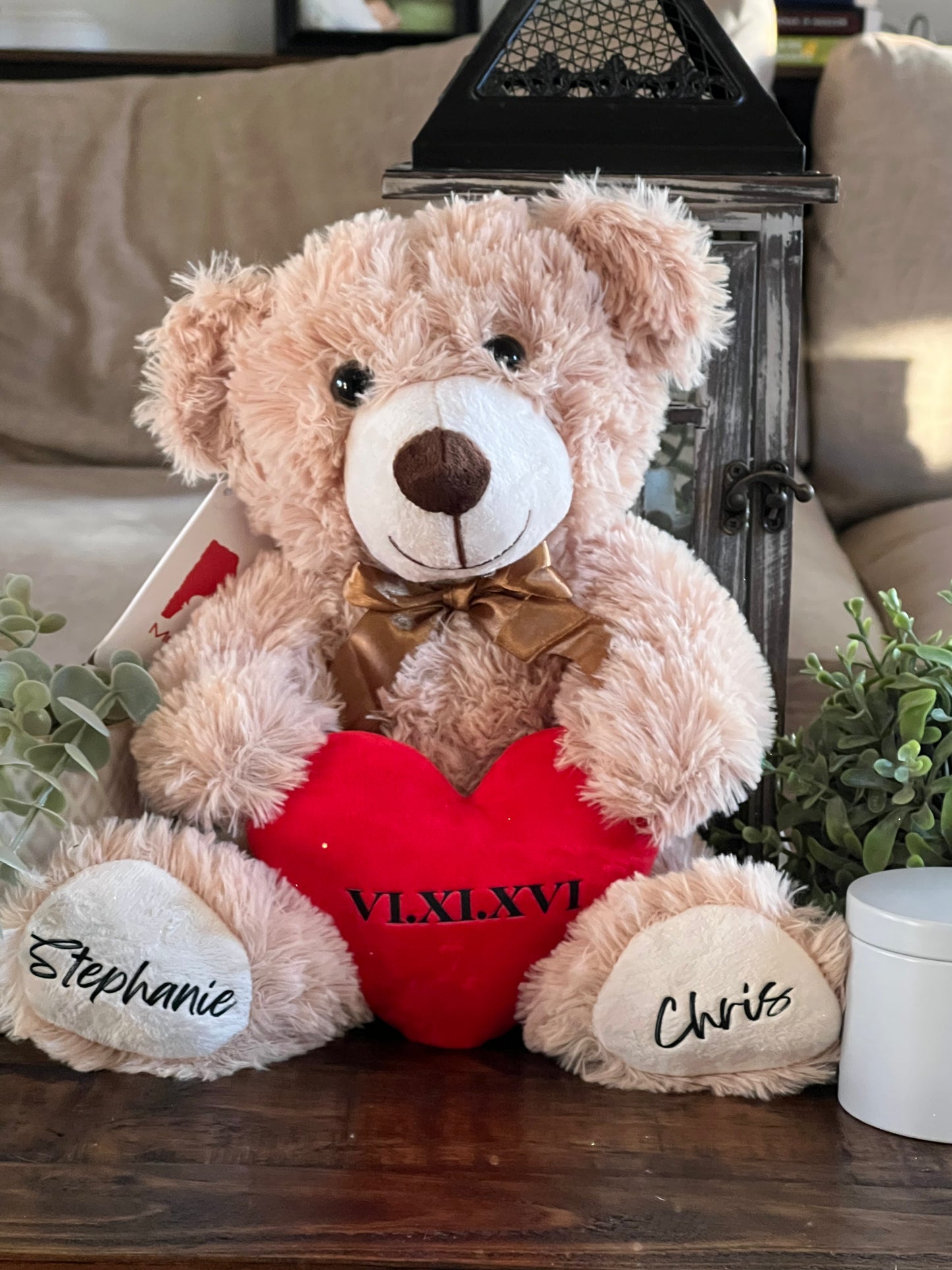 Valentine’s Teddy Bear with Heart - Customized