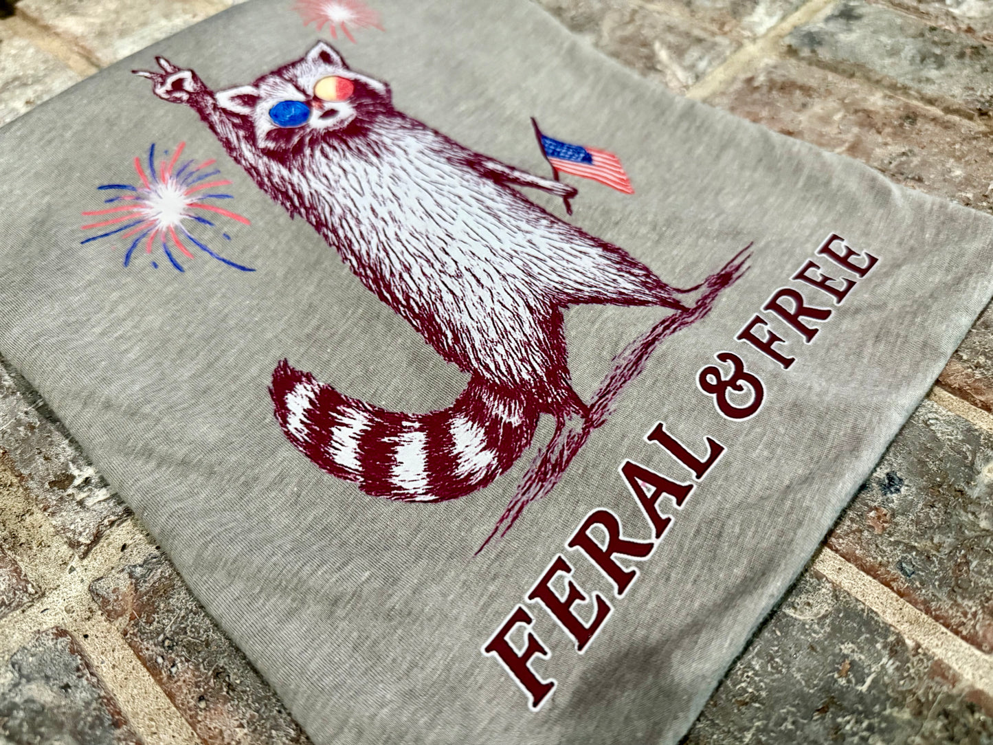 Feral and Free Gray Tshirt