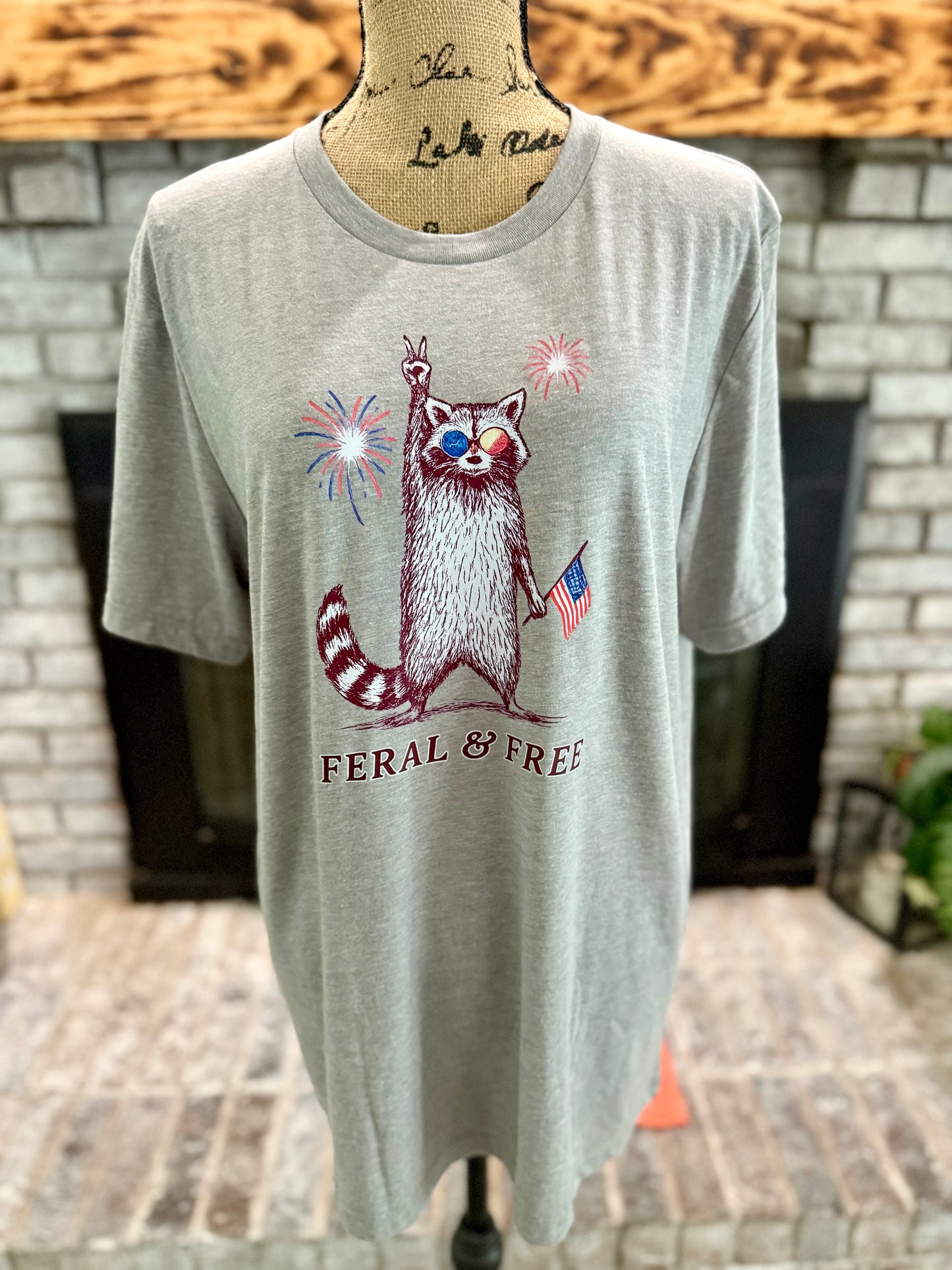 Feral and Free Gray Tshirt