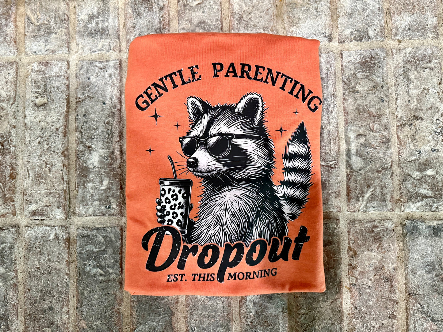 Gentle Parenting Dropout Racoon Tshirt