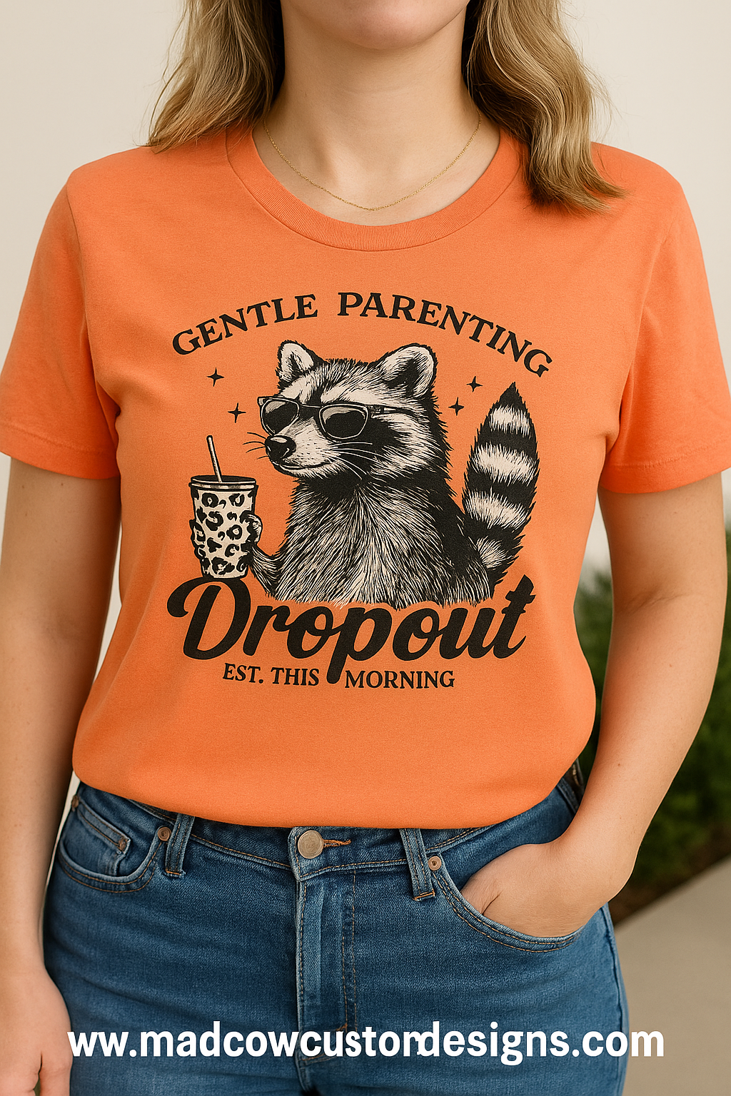 Gentle Parenting Dropout Racoon Tshirt