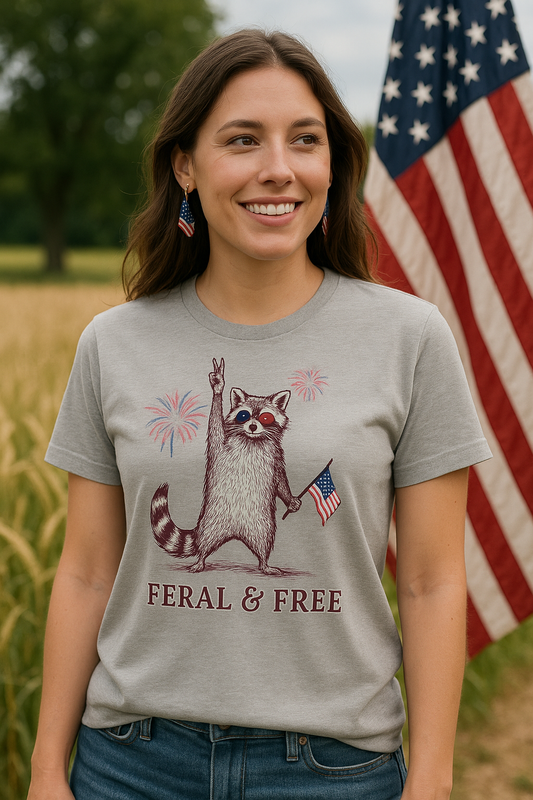 Feral and Free Gray Tshirt