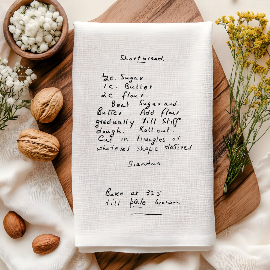 Custom Personalized Recipe Kitchen Towel