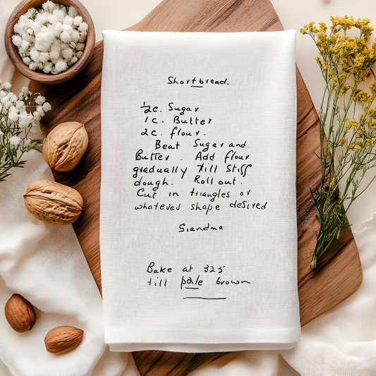 Custom Personalized Recipe Kitchen Towel