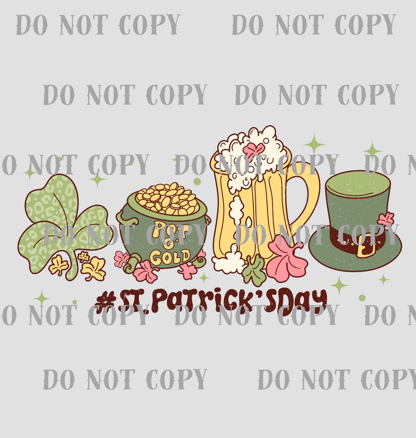 St Patrick Day #StPatrickDay DTF Print SKU RSTPD005