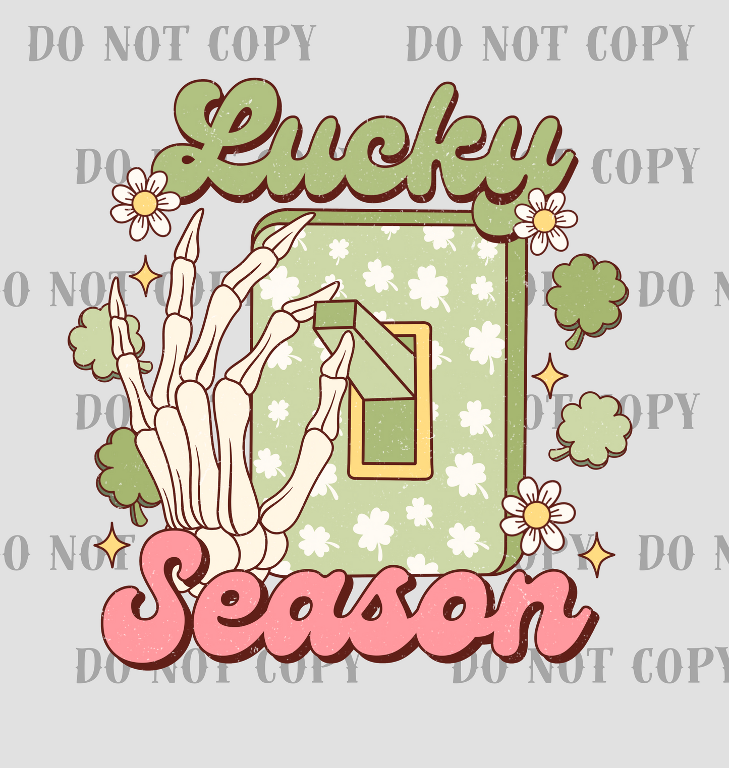 St Patrick Day Lucky Season DTF Print SKU RSTPD012